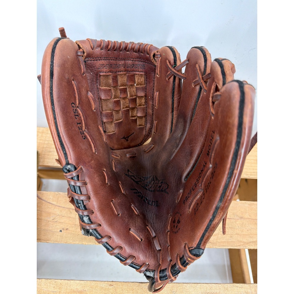 Mizuno GSL 1225 Professional Model Baseball Glove Brown Leather 12.25 Inch RHT